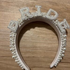 Pearl and Rhinestone 'BRIDE' Headband
